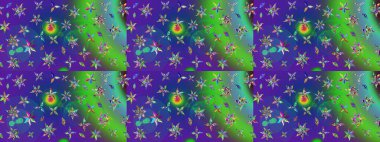 Çiçekli çiçek deseni, suluboya. Raster deseni. Küçük çiçekte güzel bir çiçek deseni..