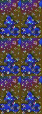 Küçük çiçekteki sevimli çiçek deseni. Renkli çiçekler.