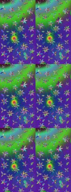 Klasik çiçek desenli. Paketleme, tekstil, duvar kâğıdı için çiçek eskizi. Yumuşak fayans. Raster 'ın taze dokusu. Yumuşak pamuk tasarımı.