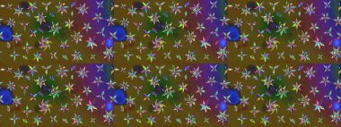 Çiçekli eskiz çizimi. Renkli çiçekler. Renkli Yaz Temalı eskiz kalıbı. Düz Çiçek Elementleri Tasarımı.