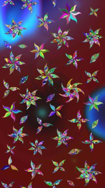 Eskiz Vintage Çiçek Deseni. Raster Kalça dokusu deseni.