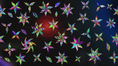 Çiçek desenli eskiz, yaz çiçekleri. Renkli çiçekler. Renkli Bahar Teması eskiz kalıbı. Düz Çiçek Elementleri Tasarımı.