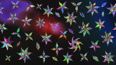 Soyut etnik raster çizim kalıbı. Kabile sanatı boho baskısı, klasik çiçek arkaplanı. Arkaplan dokusu, duvar kağıdı, çiçek teması.