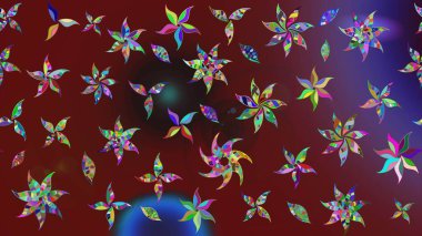 Sketch Floral Pattern in Raster illustration. Fancy fabric pattern. Colour Spring Theme sketch pattern Background. Flat Flower Elements Design.