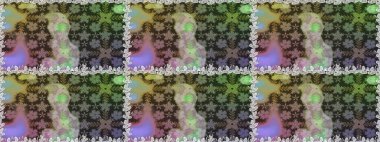 Kumaş, tekstil, duvar kağıdı baskısı için. Kusursuz bir geçmişi var. Raster illüstrasyonu. Miles Fleur, süslü püslü bir süs. Eski usul. Tomurcukları papatya çiçekleri olan sevimli bir çiçek deseni..