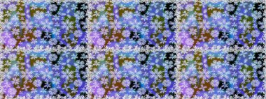 Çiçek kompozisyonu, el boyası, hassas şablon. Üst manzara, yumuşak mavi ve mor renkli. Sevgililer günü ve tebrik kartı konsepti için şık bir davetiye. Manzaralı çiçek deseni.