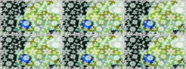 Gri ve nötr renkte çiçekler. Renkli Bahar Temalı Kusursuz Arkaplan. Güzel çiçek deseni. Düz Çiçek Elementleri Tasarımı.