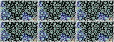 Siyah ve nötr renklerde çiçek desenleri yok, el yapımı papatyalar, papatyalar. Tekrar eden çiçek arkaplanı, zarif siyah ve nötr çiçek duvar kağıdı.