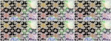 Karalama çiçekleri kusursuz desen. Sanat inspineutral ve gri stil çiçekler ve yapraklar. Raster deseni. Tarafsız ve gri el çizimi desen.