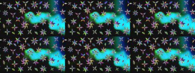 Süslü zentangle çizim dokusu, soyut çiçeklerle süslenmiş. Şekil verilmiş çiçeklerle eskiz deseni. Çiçek deseni duvar kağıdı, şablon dolguları ve web sayfası arkaplanı için kullanılabilir.