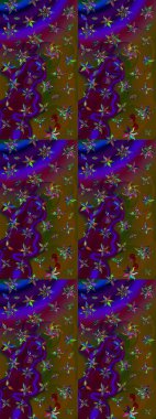 Raster illüstrasyonu. Küçük çaplı çiçeklerdeki basit şirin desenler. Tekstil veya kitap kapakları, imalat, duvar kağıtları, baskı, hediye paketi ve yapıştırma kitabı için çiçek eskiz geçmişi.