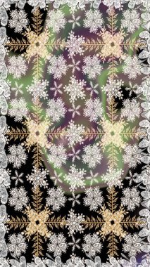 Raster illüstrasyonunda kusursuz çiçek deseni. Renkli Bahar Temalı Kusursuz Arkaplan. Düz Çiçek Elementleri Tasarımı. Süslü kumaş deseni.