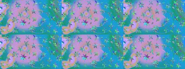 Sevgililer günü ve tebrik kartı konsepti için şık bir davetiye. Mavi ve nötr renklerde manzaralı çiçek deseni. Çiçek kompozisyonu, el boyası, hassas şablon. Üst görünüm, yumuşak biçim.