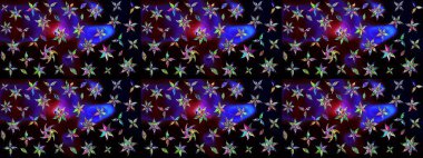 Sınır Kızılderili çiçekli paisley patten. Tebrik kartı geçmişi, boyama kitabı, arkaplan ve tekstil için kullanılabilir. Taslak süsleme izi. Raster Henna tarzı. Etnik Mandala havlusu.