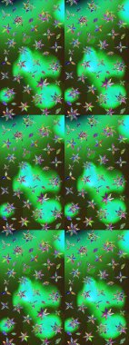 Raster deseni. Suluboya etkisi. Organik elementler. Botanik çizim deseni.