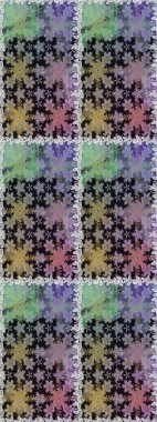 Çiçekli süslemeli, pürüzsüz bir desen. Doğu tarzında klasik tasarım öğesi. Gri renkli geleneksel Arapça dekor. Duvar kâğıdı için altın süslü bir illüstrasyon. Süslü dantel iz sürücü.