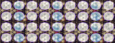 Düz Çiçek Elementleri Tasarımı. Güzel kumaş deseni. Raster Illustrasyon 'daki Çiçek Deseni' nin son moda çizimi. Renkli Yaz Teması çizim şablonu.