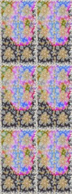 Raster geometrik arka plan. Gri ve nötr renklerde, altın çiçekli altın desenler. Senin tasarımın için, duvar kağıdı. Altın rengi kusursuz illüstrasyon.