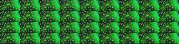 Hediye ambalaj kağıdı, tebrik kartları, posterler ve pankart tasarımı. Yeşil ve mavi renkte çiçekler. Raster düz çiçek çizim deseni.