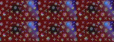 Raster illüstrasyonu. Kırmızı ve kahverengi renkte zarif çiçekli suluboya. Renkli Bahar Teması eskiz kalıbı. Düz Çiçek Elementleri Tasarımı.