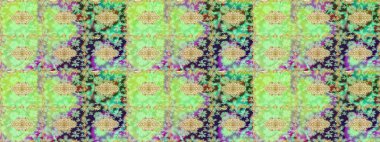 Altın kar tanesi basit bir çizim kalıbı. Yeşil renkli Raster altın deseni. Soyut duvar kâğıdı, ambalaj dekorasyonu. Kışın sembolü, Mutlu Noel tatili, Mutlu yıllar 2019.