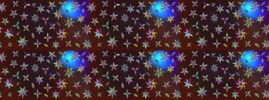 Çiçekler suluboya eskiz deseni. Raster Stili kumaş deseni.