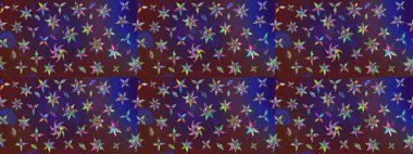 Raster illüstrasyonu. Küçük çiçekteki sevimli çiçek deseni. Çizim.