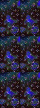 Suluboya çizim kalıbı. Dekorasyon ve tasarım için güzel bir desen. Moda baskısı. Çiçeğin suluboya çizimlerinin mükemmel deseni. Eski model. Raster illüstrasyonu.