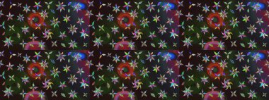 Çiçekler açık. Eskiz arkaplan modeli. Suluboya, elle çizilmiş. Raster stoku.