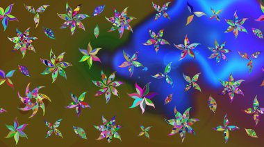 Zarif, parlak ve çiçek desenli tasarım. Sabıka fotoğraflarında, bebek kıyafetlerinde, duvar kâğıtlarında, paket kutularında falan kullanılabilir. Raster..