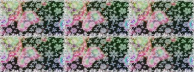 Raster illustration. On gray and neutral colors. Floral wallpaper. Colorful ornamental border. Seamless pattern. Indian ornament.