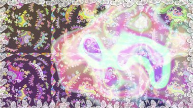 Renkli Yaz Temalı Kusursuz Arkaplan. Düz Çiçek Elementleri Tasarımı. Sevimli çiçek raster deseni. Modaya uygun kumaş deseni.