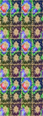 Çiçek deseni. Duvar kâğıdı barok, İspanyol kumaşı. Şık bir grafik desen. Skeç raster arka planı. Yeşil renklerdeki altın elementler.