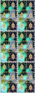 Çiçek deseni. Duvar kâğıdı barok, İspanyol kumaşı. Kusursuz raster arka plan. Kahverengi ve bej renklerde altın elementler. Şekil grafik deseni.