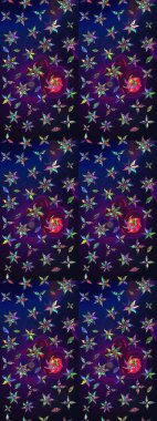 Çiçekli çiçek deseni, suluboya. Küçük çiçekte güzel bir çiçek deseni var. Raster deseni.