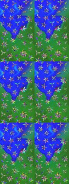 Kartlar, davetiyeler, tarih kartları ve daha fazlası için kullanılabilir. Büyük bir çiçek boyası seti. Raster şirin suluboya çiçek deseni çizimi.