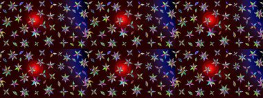 Yumuşak, yaz çiçekli arka plan. Siyah ve kahverengi renkte çiçekler. Raster çiçek desenli ve çiçekli..