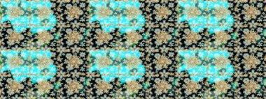 Altın karalama fantezi yapraklarından Raster soyut çiçek çelengi ve nötr ve siyah renklerde çiçek. El yapımı dekoratif çerçeve, albüm kapağı, tebrik kartı, klasik Art deco tarzı.