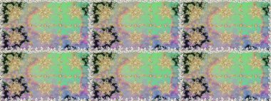 Tarafsız ve gri renklerde altın elementlerle kusursuz klasik desen. Tarafsız ve gri renklerde altın sarısı elementlerle altın pürüzsüz desen. Noel, kar tanesi, yeni yıl.