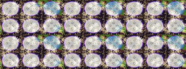 Raster illüstrasyonu. Küçük çiçekteki sevimli çiçek deseni. Tarafsız ve gri renkte çiçekler.