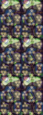 Düz Çiçek Elementleri Tasarımı. Gri ve kahverengi renkli çiçekler. Renkli Yaz Temalı eskiz kalıbı. Raster illüstrasyonunda çiçek deseni çizimi.