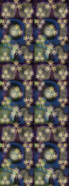 Çiçek arkaplan. Çiçek kompozisyonu. - Gri ve kahverengi çiçekler. Küçük çiçekte güzel bir desen var. Raster deseni. Çiçek kolajı. Doğa.