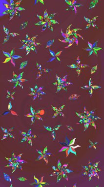 Güzel kumaş deseni. Bahar çiçekleriyle güzel bir çiçek deseni çizmişsin. Raster illüstrasyonu.