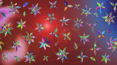 Küçük kahverengi ve kırmızı çiçeklerle oldukça eski bir besin torbası deseni. Tekstil, kumaş, kapaklar, duvar kağıtları, baskı, paket, koleksiyon defteri, örgü, dekupaj için çiçek arkaplanı..