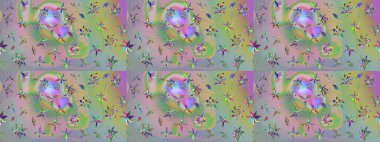 Etnik Mandala havlusu. Sınır Kızılderili çiçekli paisley patten. Tebrik kartı geçmişi, boyama kitabı, arkaplan ve tekstil için kullanılabilir. Raster Henna tarzı. Taslak süsleme izi.