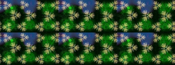 Üst manzara, yumuşak yeşil ve mavi renkli. Manzaralı çiçek deseni. Sevgililer günü ve tebrik kartı konsepti için şık bir davetiye. Çiçek kompozisyonu, el boyası, hassas şablon..