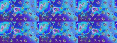 Beautiful watercolor Bouquet of summer flowers sketch pattern. Nice fabric pattern.