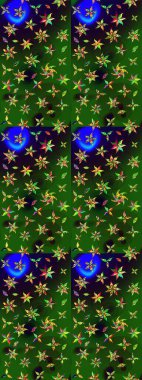 Taslak dekoratif arka plan, çiçek mandala. Çiçek. Raster illüstrasyonu. Renklerde.