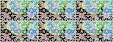 Tarafsız ve gri renklerde bahar çiçekleri. Raster illüstrasyonu. Raster çiçek desenli ve çiçekli..