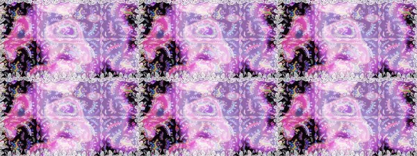 Raster illüstrasyonu. Tarafsız ve mor renklerde bahar çiçekleri. Raster çiçek desenli ve çiçekli..